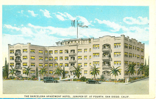 Barcelona Apartment Hotel, Juniper St. At Fourth, San Diego, Calif