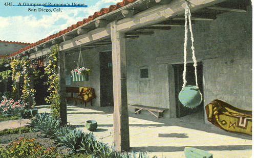 Glimpse of Ramona's Home, Old Town, San Diego, California