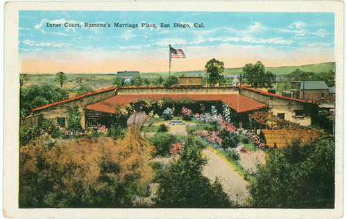 Inner Court of Ramona's Marriage Place, Old Town, San Diego, California