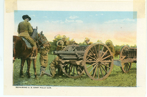 Repairing U.S. Army Field Gun