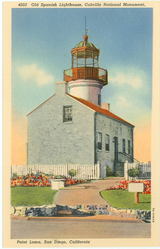 Old Spanish Lighthouse, Cabrillo National Monument, Point Loma, San Diego, California