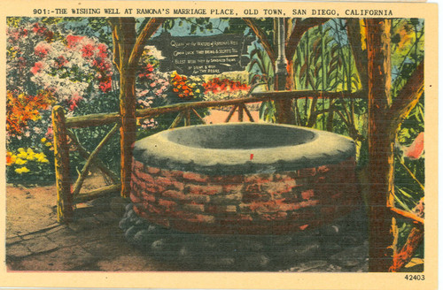 Wishing Well at Ramona's Marriage Place, Old Town, San Diego, California