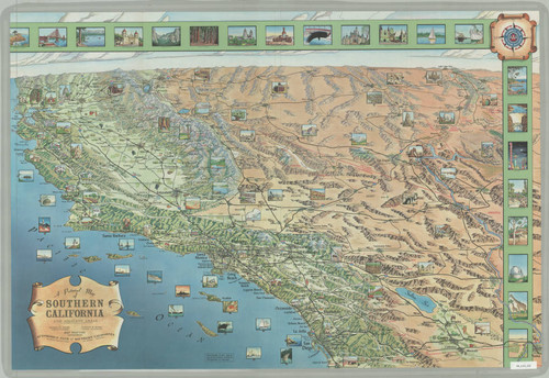 A pictorial map of Southern California and adjacent areas