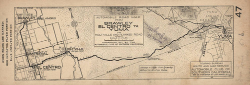 Strip Map: Brawley El Centro to Yuma