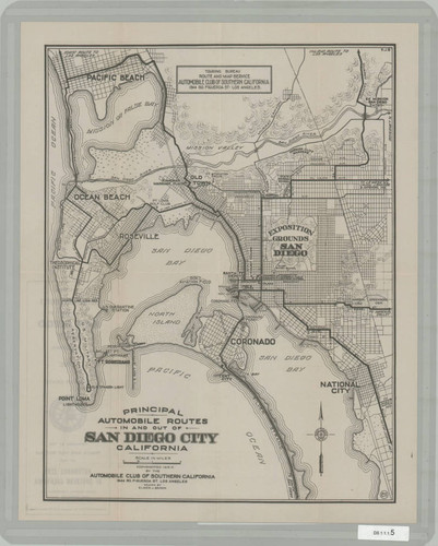 Principal Automobile Routes In and Out of San Diego County