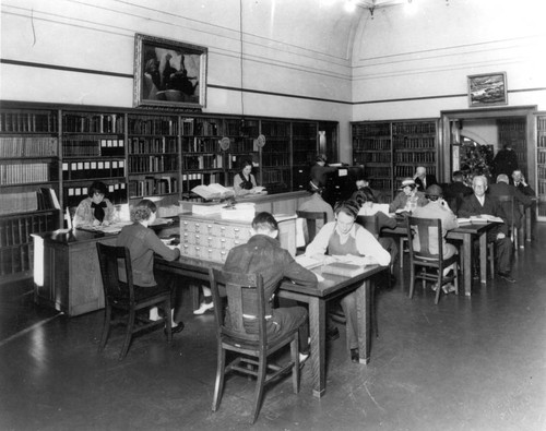 Reference Room, Carnegie Library Building, San Diego Public Library, 1930-1952