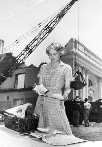 Time capsule, Carnegie Library Building, San Diego Public Library,1952