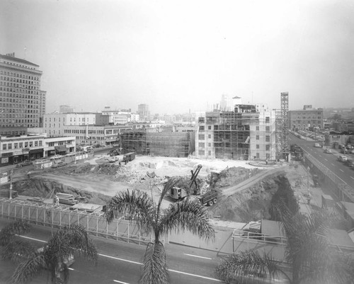 Excavation, Central Library Building, San Diego Public Library, August 14, 1952