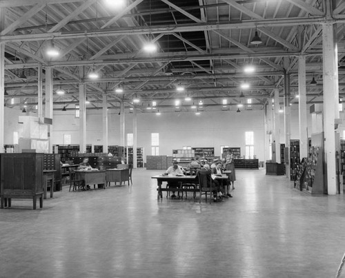 Literature Department, Balboa Park Food and Beverage Building, San Diego Public Library, 1953