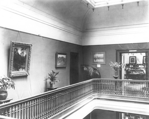Balcony gallery, Carnegie Library Building, San Diego Public Library, 1902-1916