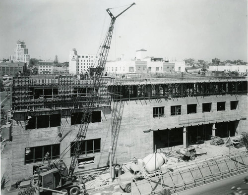 Central Library construction, San Diego Public Library, April 15, 1953