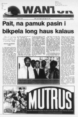 Wantok Niuspepa--Issue No. 1207 (August 14, 1997)