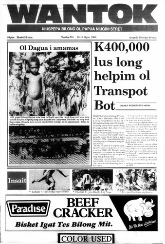 Wantok Niuspepa--Issue No. 0734 (July 28, 1988) — Calisphere