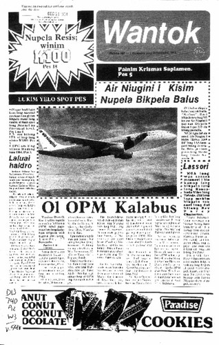 Wantok Niuspepa--Issue No. 0548 (December 01, 1984)