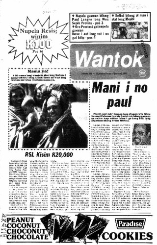 Wantok Niuspepa--Issue No. 0553 (January 12, 1985)