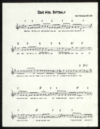 Dear Mrs. Bottomly sheet music