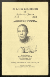 Sylvester James memorial program