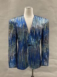 Blue sequin Pat Campano jacket