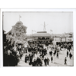 The Midway at Idora Park in Oakland, California, showing rides and attractions