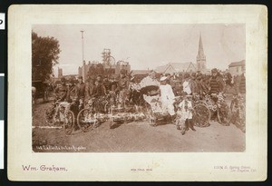 Bicyclists for La Fiesta de Los Angeles celebration, ca.1906