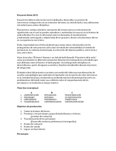 Mauricio Limón - Dientes rotos (2014-2015) texto propuesta