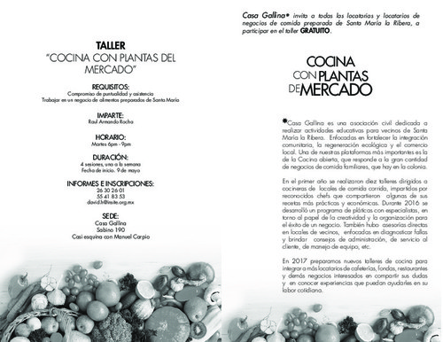 Raúl Armando Gómez - Taller de cocina creativa con plantas del mercado