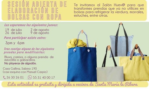 Mariana Villeda - Sesiones abiertas de mantenimiento de ropa