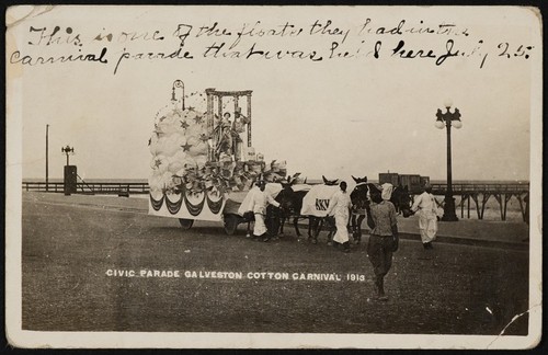 Civic Parade Galveston Cotton Carnival 1913