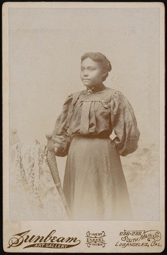 Studio portrait of a young African American woman