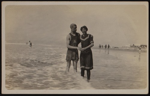 African American beachgoers in California