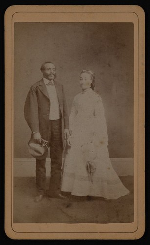 Studio portrait of an African American man and woman