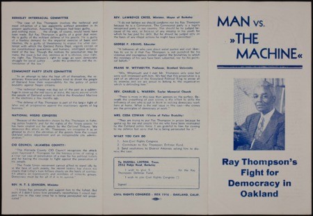 Man vs. "the Machine" : Ray Thompson's fight for democracy in Oakland