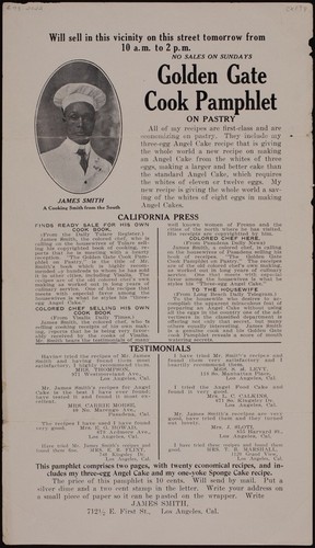 Golden Gate Cook pamphlet on pastry : [advertisement]