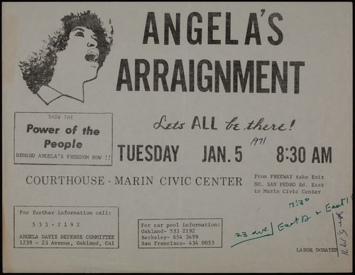 Angela's arraignment : let's all be there!