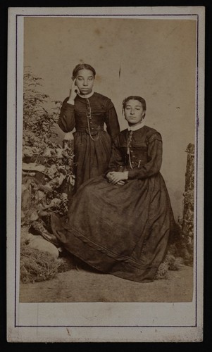 [Photograph of two young African American women]