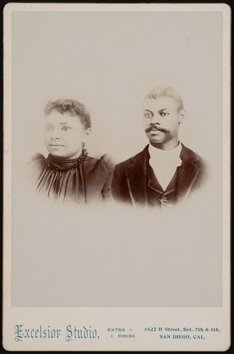 Studio portrait of an African American man and woman