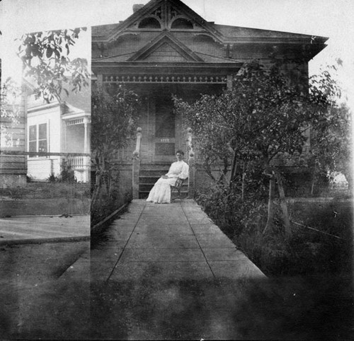 Snapshot of a house (double exposure)