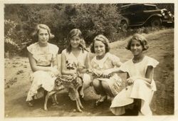 Anderson and Samwell sisters feed a fawn