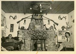 Living room of Anderson family cabin