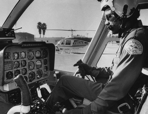 LAPD officer and helicopter pilot, Lewis Peake