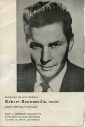 Program for Robert Rounseville at Pepperdine College — Calisphere