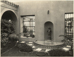 [Exterior patio fountain detail E.S. Denison Residence, 373 San Gorgonio Street, San Diego]