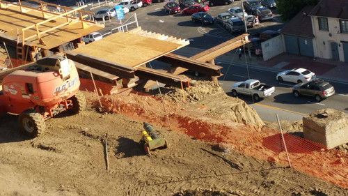 California Incline construction site overlooks Pacific Coast Highway, August 16, 2015