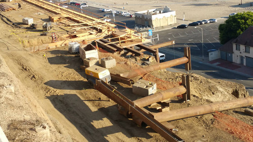 Construction site at California Incline, August 26, 2015