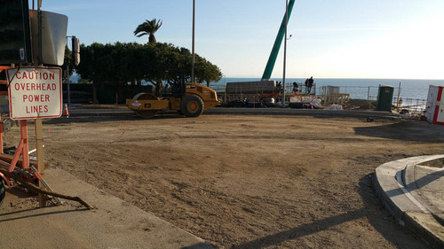 Construction site at California Incline, January 24, 2016