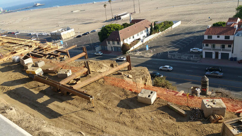 Construction site at California Incline, August 26, 2015