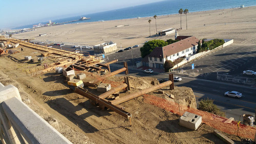 Construction site at California Incline, August 26, 2015