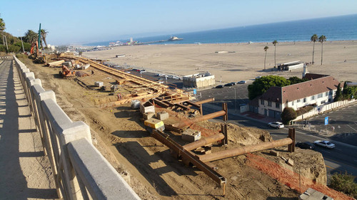 Construction site at California Incline, August 26, 2015