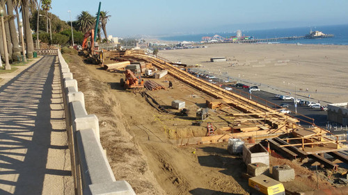 Construction site at California Incline, August 26, 2015