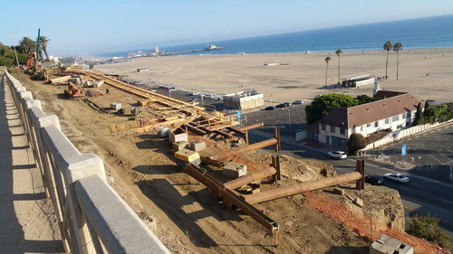 Construction site at California Incline, August 26, 2015